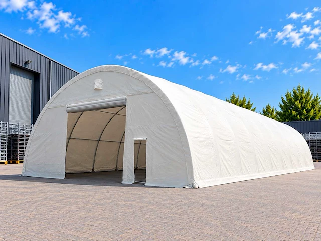 Rhino-cross-shelter 4010020r 30x12,2x6,1 m - opslagtent /opslagshelter - afbeelding 1 van  2