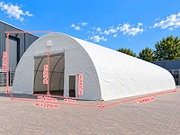 Rhino-cross-shelter 4010020r 30x12,2x6,1 m - opslagtent /opslagshelter - afbeelding 2 van  3