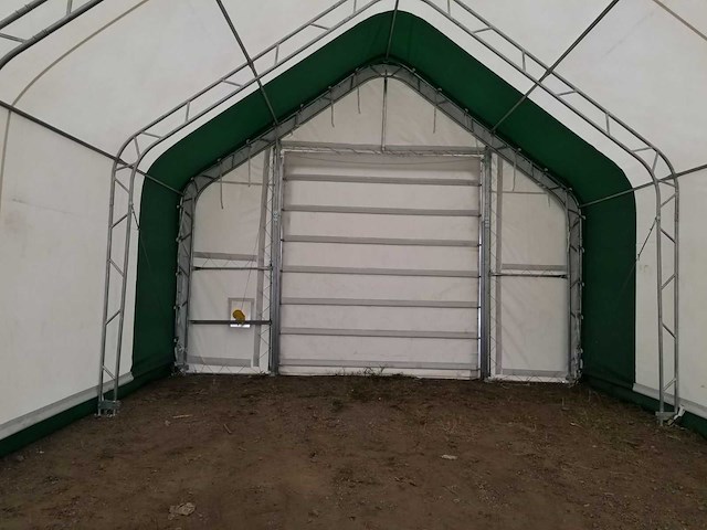 Rhino-cross-shelter 4012021dp 36,6x12,2x6,4 m opslagtent / opslagshelter - afbeelding 4 van  4