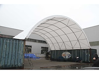 Rhino-cross-shelter c2040 - 12x6x2 m - opslagtent / opslagshelter tussen 2 containers - afbeelding 1 van  1