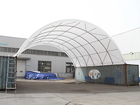 Rhino-cross-shelter c5040s 12x15,25x4,5 m opslagtent/opslagshelter tussen 2 containers - afbeelding 4 van  4