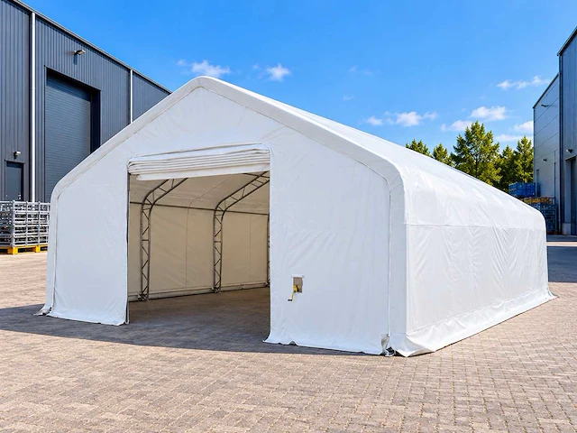 Rhino-cross-shelters 304020dp 12,2x9,15x6,1 m opslagtent / opslagshelter - afbeelding 1 van  7