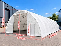 Rhino-cross-shelters 306515r 20x9,15x4,5 m opslagtent / opslagshelter - afbeelding 2 van  6