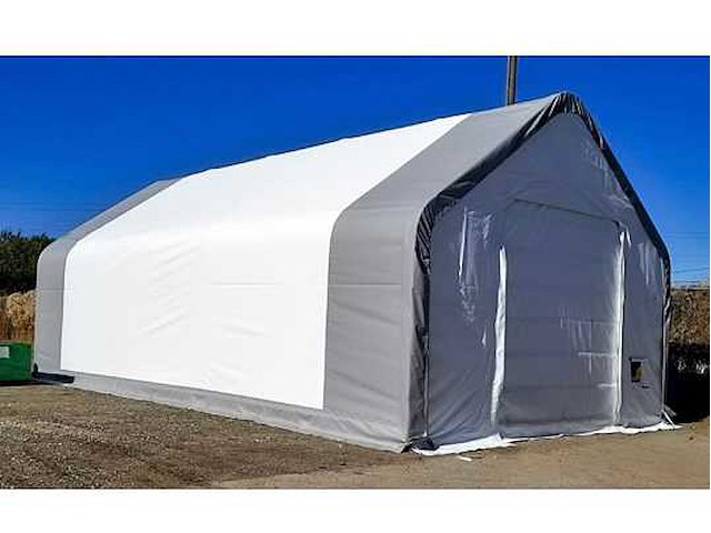 Rhino-cross-shelters 308020dp 24,4x9,15x6,1 m opslagtent / opslagshelter - afbeelding 3 van  5