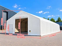 Rhino-cross-shelters 407021dp 21,3x12,2x6,4 m opslagtent / opslagshelter - afbeelding 2 van  7