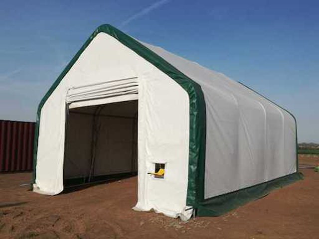 Rhino-cross-shelters 408021dp 24,4x12,2x6,4 m opslagtent / opslagshelter - afbeelding 1 van  5