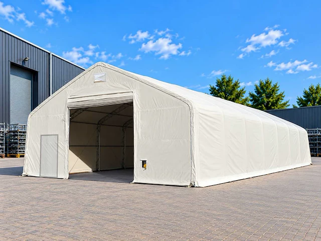 Rhino-cross-shelters 408021dp 24,4x12,2x6,4 m opslagtent / opslagshelter - afbeelding 1 van  7