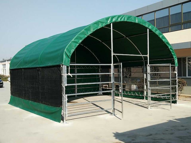 Rhino-cross-shelters 6 meter cattle tent 6x6x3,7 m dierenverblijf - afbeelding 1 van  4
