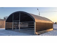 Rhino-cross-shelters 8 meter cattle tent 8x8x4 meter groen dierenverblijf