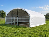 Rhino-cross-shelters 8 meter cattle tent 8x8x4 meter wit dierenverblijf