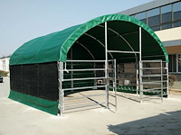 Rhino-cross-shelters cattle tent 6x6x3,7 m dierenverblijf - afbeelding 1 van  4