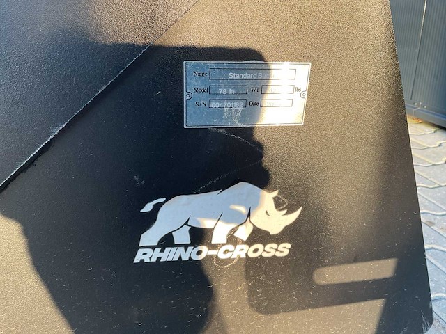 Rhino-cross standard bucket 78 inch schranklader - afbeelding 4 van  9