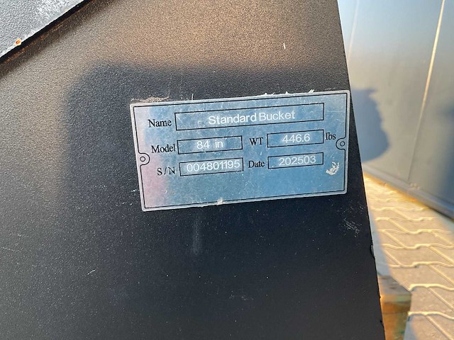 Rhino-cross standard bucket 84 inch schranklader - afbeelding 5 van  8