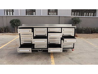 Rhino-cross-workbench - 7ft-20d-01c rvs - werkbank 20 lades - afbeelding 3 van  5