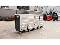 Rhino-cross-workbench - 7ft-20d-01c rvs - werkbank 20 lades - afbeelding 4 van  15