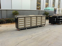 Rhino-cross-workbench 10ft-25d-01c rvs werkbank 25 lades - afbeelding 5 van  11