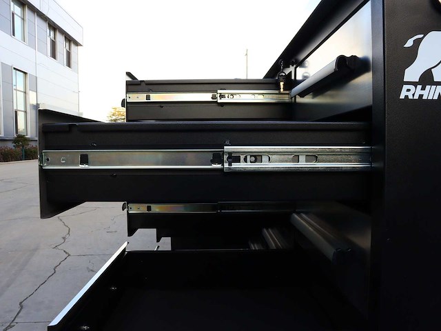 Rhino-cross-workbench 10ft-25d-01c rvs werkbank 25 lades - afbeelding 3 van  11