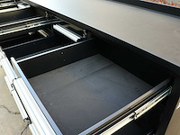 Rhino-cross-workbench 10ft-25d-01c zwart werkbank 25 lades - afbeelding 8 van  11