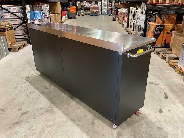 Rhino-cross-workbench 7ft-10d-2-01c rvs werkbank 10 lade 2 deuren - afbeelding 10 van  13