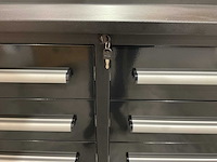 Rhino-cross-workbench 7ft-10d-2-01c zwart werkbank 10 lades 2 deuren - afbeelding 8 van  13