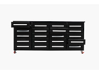 Rhino-cross-workbench 7ft-20d-01c zwart gereedschapskast 20 lades - afbeelding 2 van  2