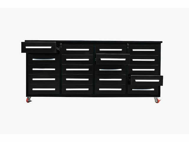 Rhino-cross-workbench 7ft-20d-01c zwart gereedschapskast 20 lades - afbeelding 3 van  3