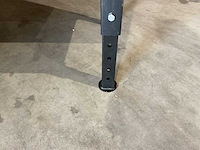 Rhino-cross-workbench 7ft zwart met stalen blad lastafel 4 lades 4 deuren - afbeelding 2 van  7