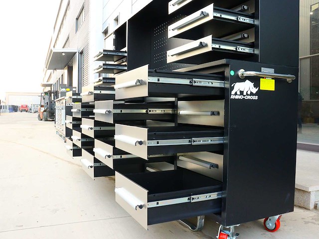 Rhino-cross-workbench h10ft-35d-01c rvs werkbank 35 lades 2 deuren - afbeelding 11 van  11