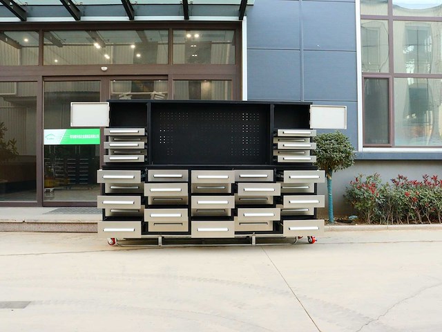 Rhino-cross-workbench h10ft-35d-01c rvs werkbank 35 lades 2 deuren - afbeelding 8 van  11