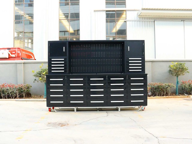 Rhino-cross-workbench h10ft-35d-01c zwart werkbank 35 lades 2 deuren - afbeelding 1 van  15