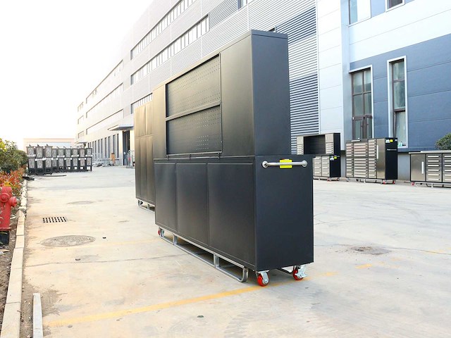 Rhino-cross-workbench h10ft-35d-01c zwart werkbank 35 lades 2 deuren - afbeelding 12 van  15