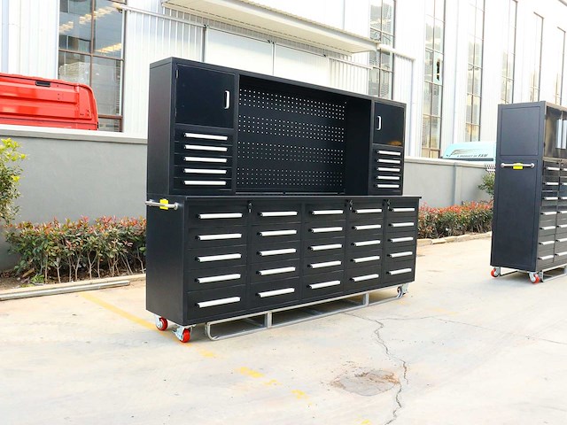 Rhino-cross-workbench h10ft-35d-01c zwart werkbank 35 lades 2 deuren - afbeelding 9 van  14