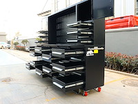 Rhino-cross-workbench h10ft-35d-01c zwart werkbank 35 lades 2 deuren - afbeelding 4 van  15