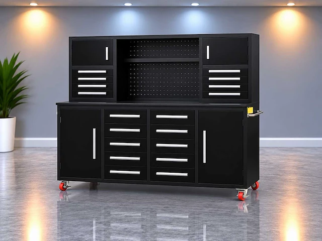 Rhino-cross-workbench h7ft-18d-1c zwart - werkbank - afbeelding 1 van  4