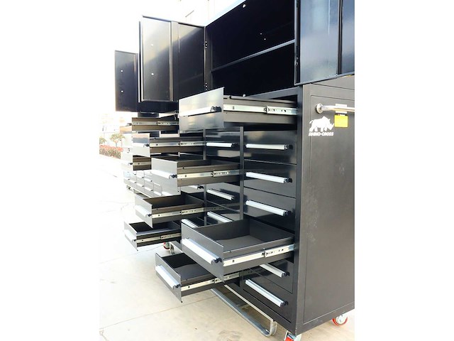 Rhino-cross-workbench h7ft-28d-4-01c zwart werkbank 28 lades 4 deuren - afbeelding 7 van  16