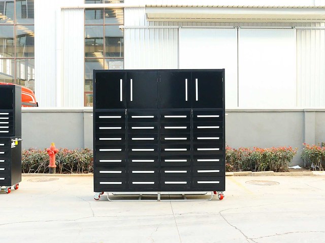 Rhino-cross-workbench h7ft-28d-4-01c zwart werkbank 28 lades 4 deuren - afbeelding 1 van  17