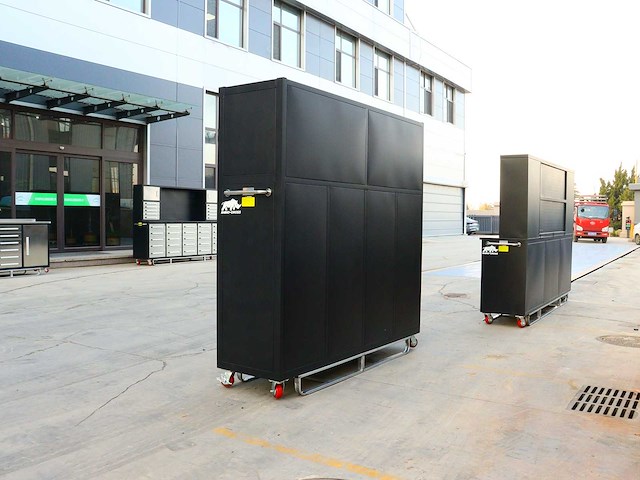 Rhino-cross-workbench h7ft-28d-4-01c zwart werkbank 28 lades 4 deuren - afbeelding 1 van  4