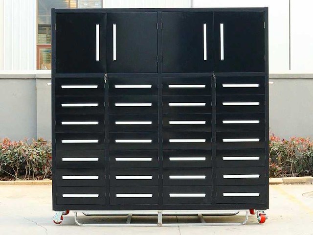 Rhino-cross-workbench h7ft-28d-4-01c zwart werkbank 28 lades 4 deuren - afbeelding 1 van  18