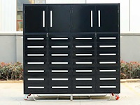 Rhino-cross-workbench h7ft-28d-4-01c zwart werkbank 28 lades 4 deuren - afbeelding 1 van  18