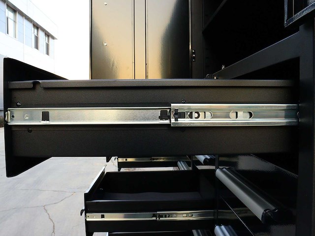 Rhino-cross-workbench h7ft-28d-4-01c zwart werkbank 28 lades 4 deuren - afbeelding 2 van  8