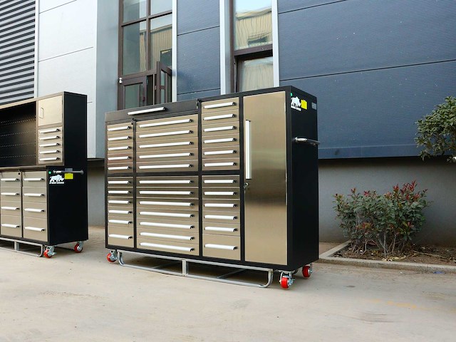 Rhino-cross-workbench h7ft-35d-1-l-01c rvs werkbank 35 lades 1 deur - afbeelding 3 van  11