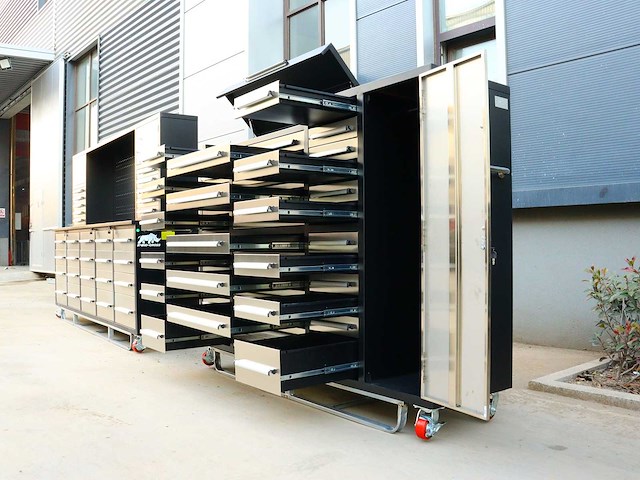 Rhino-cross-workbench h7ft-35d-1-l-01c rvs werkbank 35 lades 1 deur - afbeelding 4 van  6