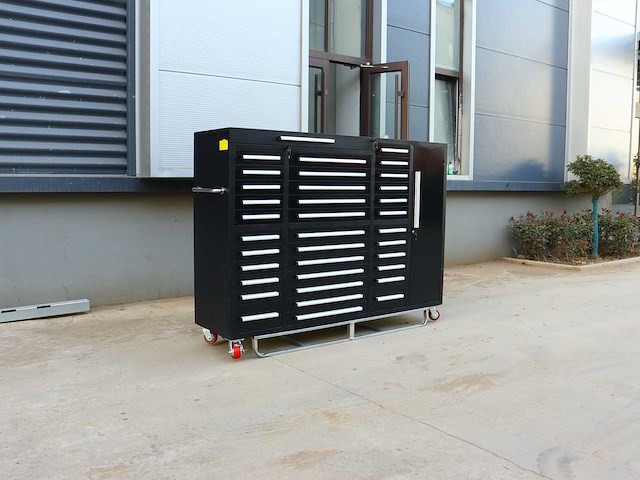 Rhino-cross-workbench h7ft-35d-1-l-01c zwart werkbank 35 lades 1 deur - afbeelding 4 van  6