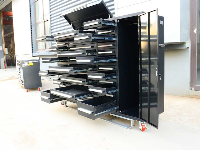 Rhino-cross-workbench h7ft-35d-1-l-01c zwart werkbank 35 lades 1 deur - afbeelding 10 van  11