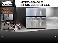 Rhino-cross-workbench h7ft-8d-01c rvs werkbank 8 lades 8 deuren - afbeelding 3 van  3