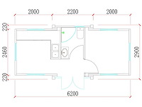 Rhino houses - 18 m2 - 2 slaapkamers, badkamer en keuken - tiny house - afbeelding 11 van  12