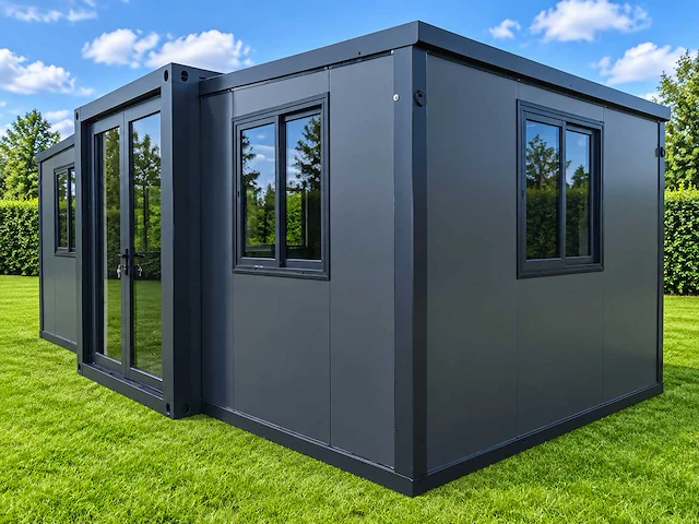 Rhino houses 10ft zwart tiny house - afbeelding 1 van  22