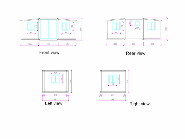 Rhino houses 10ft zwart tiny house - afbeelding 13 van  22