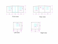 Rhino houses 10ft zwart tiny house - afbeelding 13 van  22