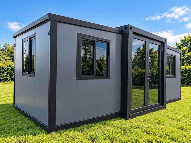 Rhino houses 10ft zwart tiny house - afbeelding 12 van  22